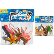 BUSTA ANIMALI MARINI 6PZ 2 ASS. GLOBO