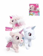 PELUCHES UNICORNO 2 COL. ASS. CAMMINA LUCI SUONI DECAR