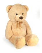 PELUCHES ORSO BEIGE L 130CM C/FIOCCO DECAR