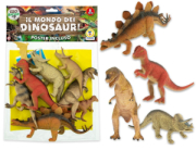 BUSTA DINOSAURI RIGIDI 8 PZ CON POSTER  TEOREMA