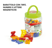 BARATTOLO 78PZ LETTERE E NUMERI MAGNETICI  DECAR