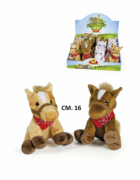 PELUCHES CAVALLINI 16CM 3COL ASS C/BANDANA  DECAR