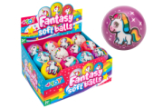 DISPLAY PALLINE MORBIDE UNICORNO 6 COL Ø 6,2CM 24PZ D/BOX GLOBO